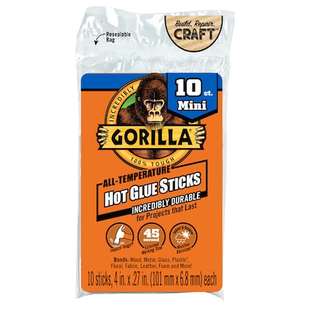 Gorilla Glue Glue Stick, Clear, 10 PK 3021002
